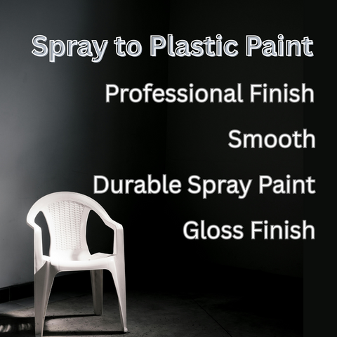 Plastic Spray Paint White Gloss Finish 400ml for Garden, Furniture & Pipe Work