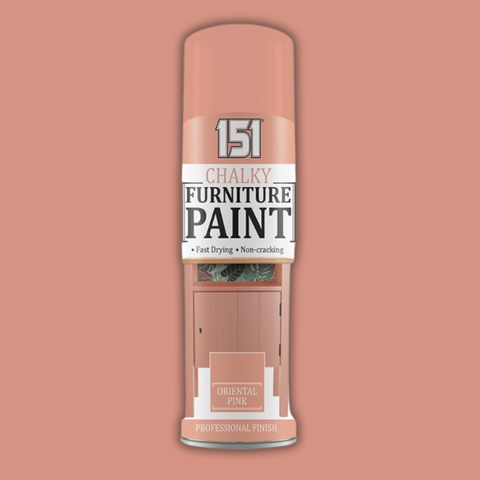 Chalky Furniture Spray Paint Oriental Pink Professional Finish 400ml - Fast Drying