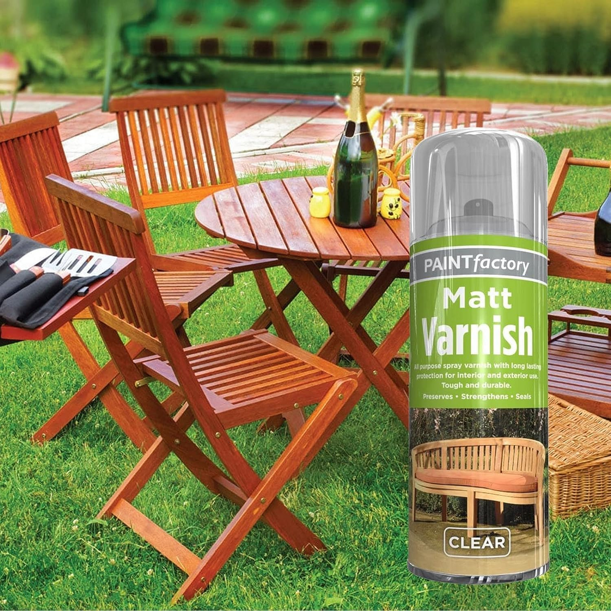 Clear Matt Varnish Spray 400ml | Protective Wood Finish product image
