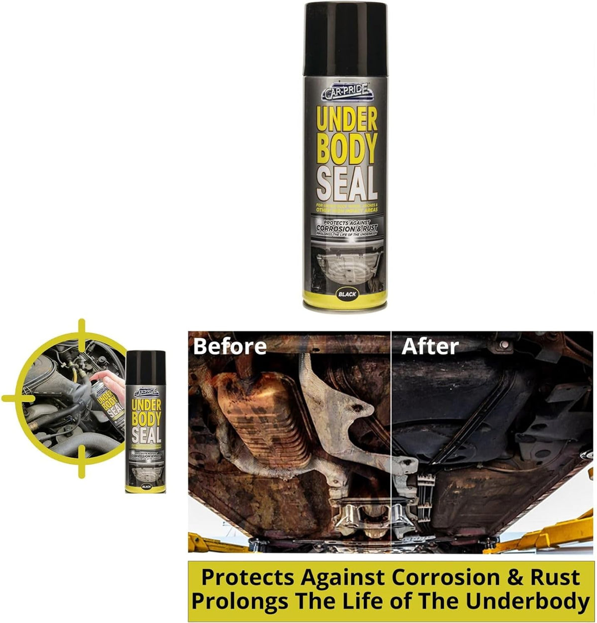 Black Under Body Seal Spray 400ml | Rust & Corrosion Protection product image