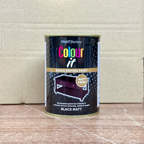 Black Matt Paint 300ml Tin | Interior & Exterior product image