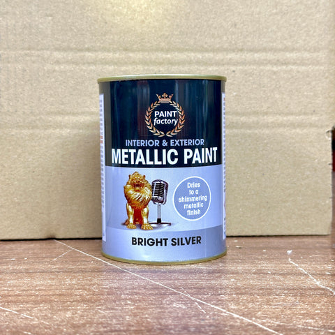 Bright Silver Gloss Paint 300ml Tin | Interior & Exterior product image