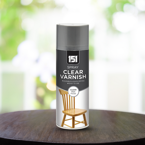 Clear Matt Finish Varnish Aerosol Spray 400ml - Durable & Quick Drying
