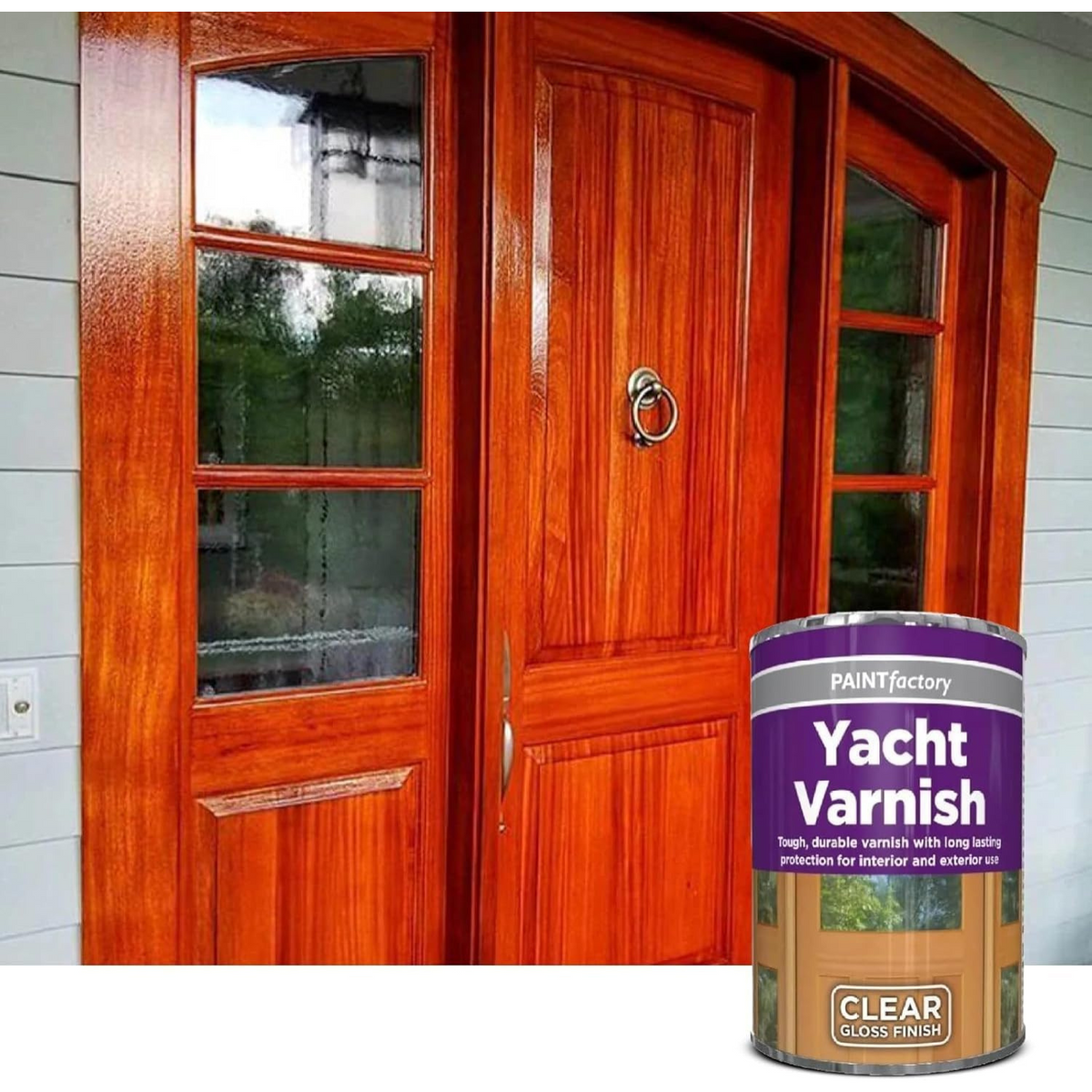 Clear Yacht Varnish 300ml Tin | Gloss Weatherproof Wood Finish product image
