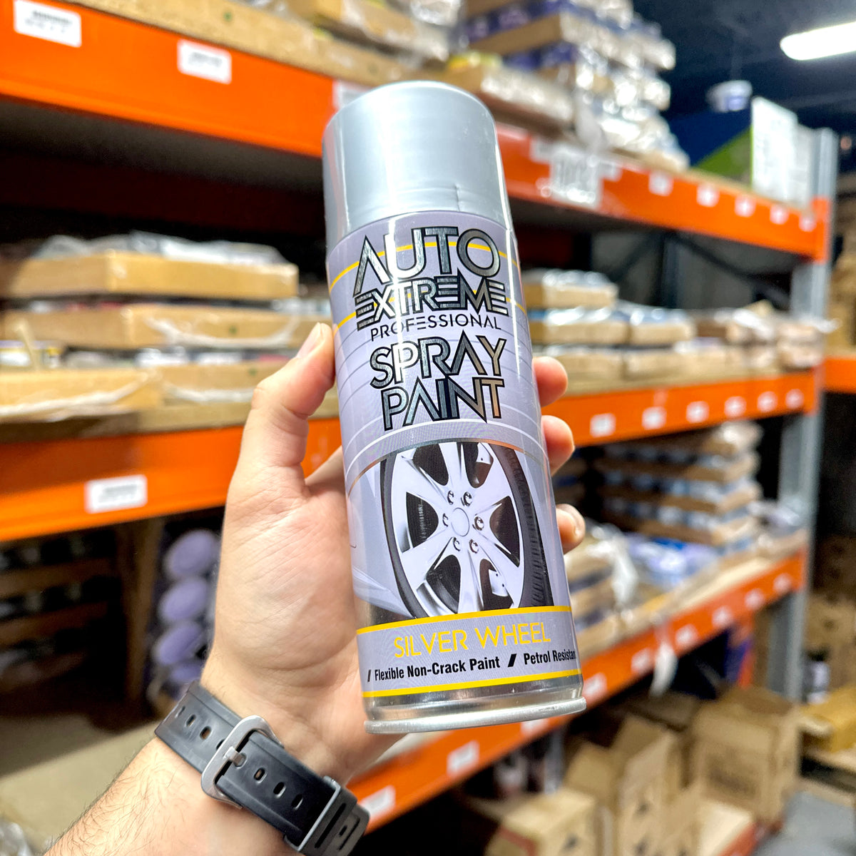 Auto Extreme Silver Wheel Gloss Spray Paint 400ml | Car Aerosol product image