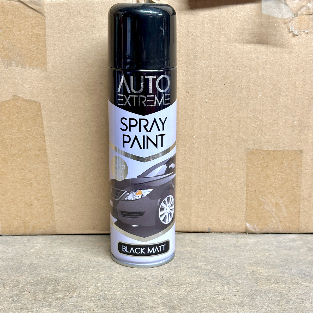 All Purpose Spray Paint Aerosol Auto Car Van Bike Matt Gloss Metal Plastic 250ML Colour: Black Matt / Pack Size: 1 Pack