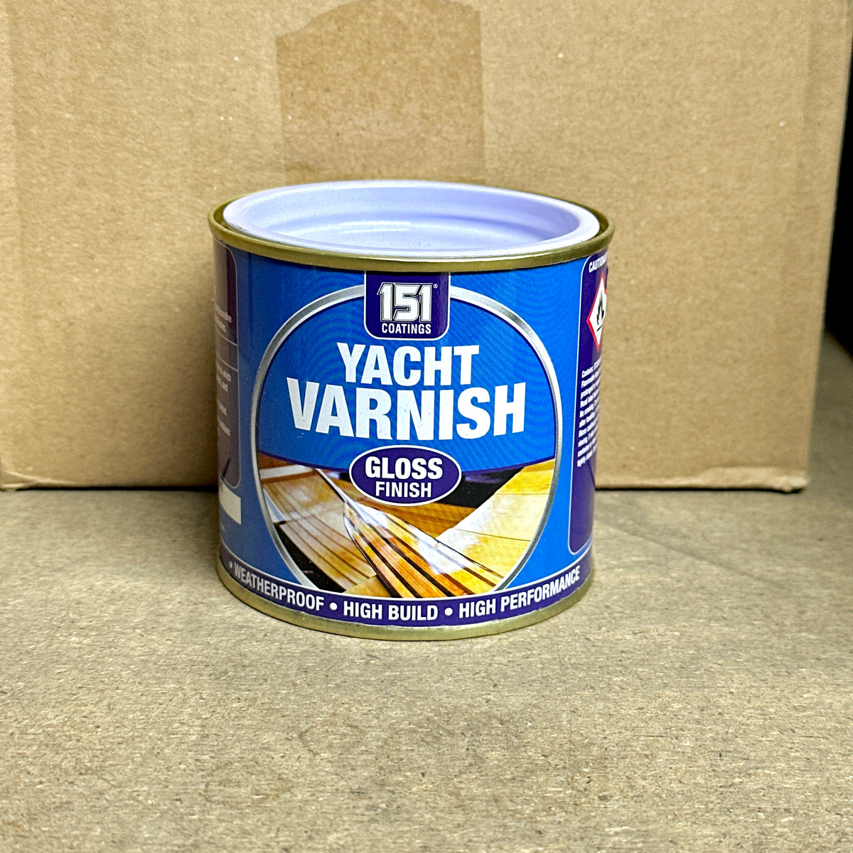 Clear Yacht Varnish 300ml Tin | Gloss Weatherproof Wood Finish product image