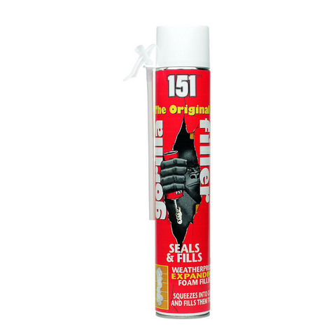 Gorilla Expanding Foam Filler Fills Seals Cracks & Gaps Weatherproof 750ml