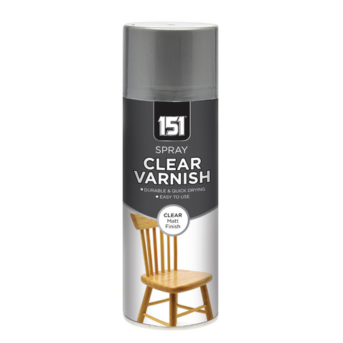 Clear Matt Finish Varnish Aerosol Spray 400ml - Durable & Quick Drying