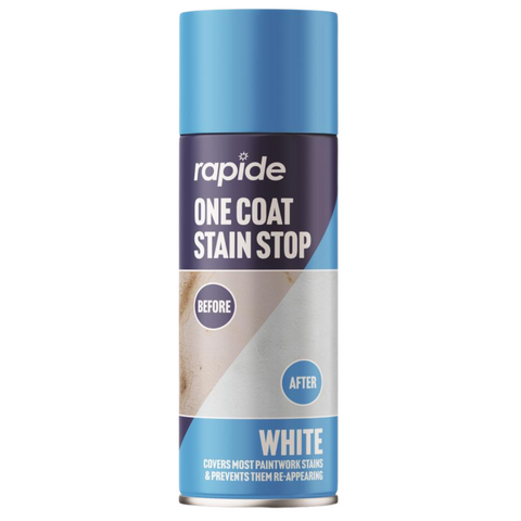 Damp & Stain Block Spray Paint White One Coat Prevent Mould 400ml