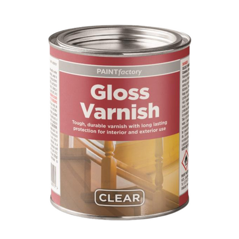 Gloss Varnish Clear 300ml Tin Long Lasting Protection - Tough Durable Indoor Outdoor Use