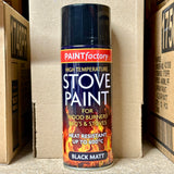 Black Matt High Temperature Spray Paint 400ml | Stove & BBQ Paint product image