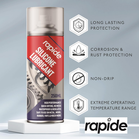 Silicone Lubricant Spray For Rubber Vinyl Wood High Performance Eliminate 250ml