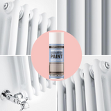 Radiator Spray Paint Heat Resistant Quick Drying Brilliant White 400ml