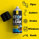 Leak Seal Spray For Piping Guttering Window Roof Waterproof 400ml