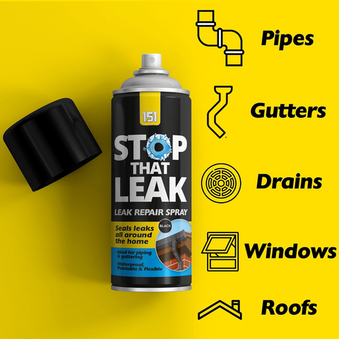 Leak Seal Spray For Piping Guttering Window Roof Waterproof 400ml