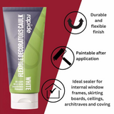 Decorators Caulk White Flexible Painters Fill Gap Ready To Use Filler Sealant Tube 250g