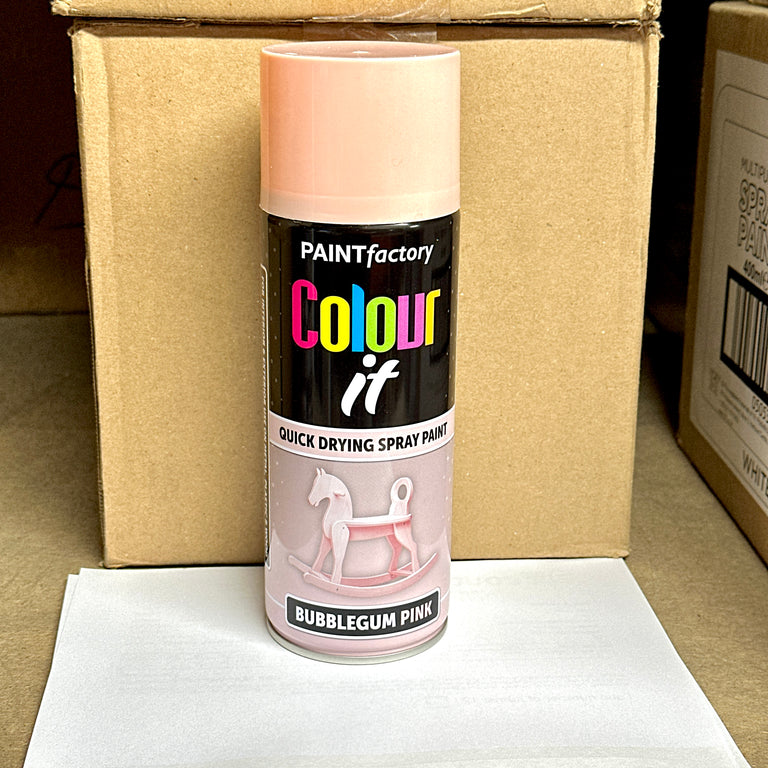 Bubblegum Pink Spray Paint 400ml | Multi-Surface Aerosol