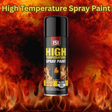 High Temperature Spray Paint Black Matt Finish 400ml for Stoves, Chimneys, Ovens & Exhaust