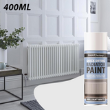 Radiator Spray Paint Heat Resistant Quick Drying Brilliant White 400ml
