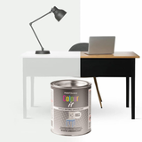 White Matt Undercoat Paint Quick-Drying Formula Interior Exterior Use 300ml Tin - Easy to Apply, Perfect for Wood, Metal, Crafting