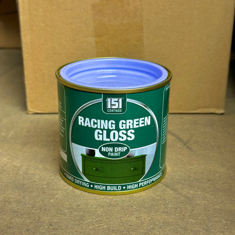 Racing Green Gloss Non-Drip Paint Interior Exterior Use 300ml Tin - Hard Drying, High Performance