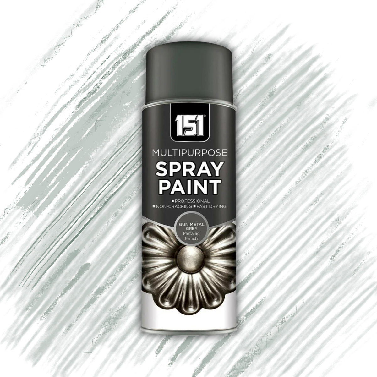 Gun Metal Grey Gloss Spray Paint 400ml | Metallic Finish product image