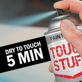 Tough Stuff Enamel Spray Paint Silver Gloss 400ml for Wood, Metal & Car - Smooth Finish