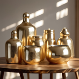 Metallic Paint Bright Gold Interior Exterior Use 300ml Tin - Quick Dry, High Coverage, Multi-Surface Use