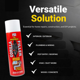 Gorilla Expanding Foam Filler Fills Seals Cracks & Gaps Weatherproof 750ml
