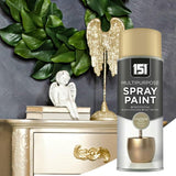 Metallic Champagne Gold Spray Paint for Wood Metal Plastic 400ml - Multipurpose