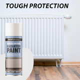 Radiator Spray Paint Heat Resistant Quick Drying Brilliant White 400ml