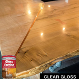 Gloss Varnish Clear 300ml Tin Long Lasting Protection - Tough Durable Indoor Outdoor Use