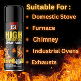 High Temperature Spray Paint Black Matt Finish 400ml for Stoves, Chimneys, Ovens & Exhaust