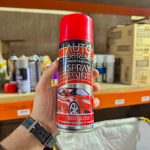 Inspired Essentials - Aerosol Spray Paint 400ml for Cars, Bikes, Vans, Metal, Wood - Professional Quality, Perfect Finish (1, Red Gloss)