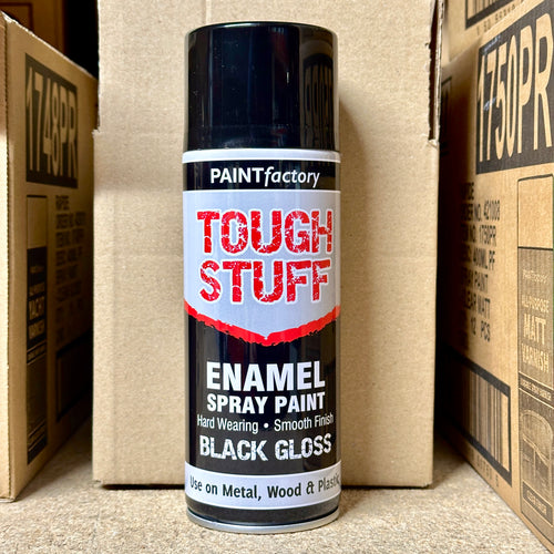 Black Gloss Spray Paint 400ml | Multi-Surface Aerosol product image
