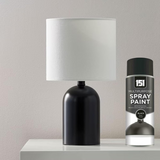 Black Spray Paint Satin Finish for Metal Wood Fast Drying 400ml - Multipurpose
