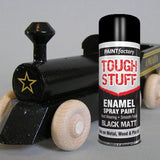 Tough Stuff Enamel Spray Paint Black Matt 400ml for Wood, Metal & Plastic - Interior Exterior Use