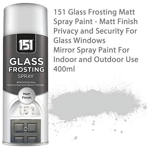 Window Glass Frosting Spray Paint Matt Finish 400ml