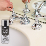 Chrome Spray Paint Gloss Finish 400ml - MultiPurpose Fast Drying