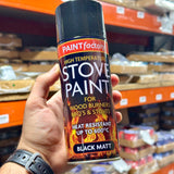 Black Matt High Temperature Spray Paint 400ml | Stove & BBQ Paint product image
