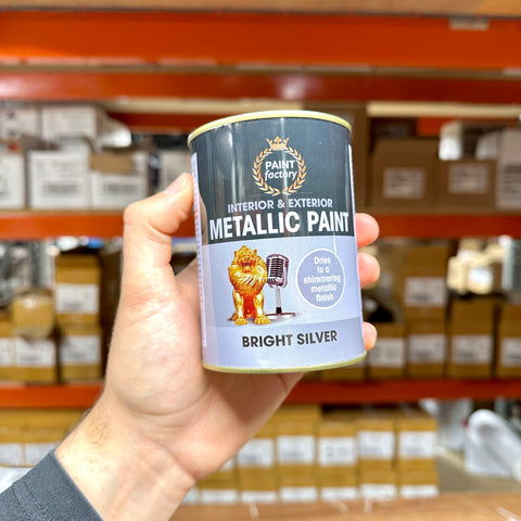 Bright Silver Gloss Paint 300ml Tin | Interior & Exterior product image