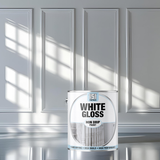 White Gloss Non-Drip Paint Interior Exterior Use 300ml Tin - Hard Drying, High Performance