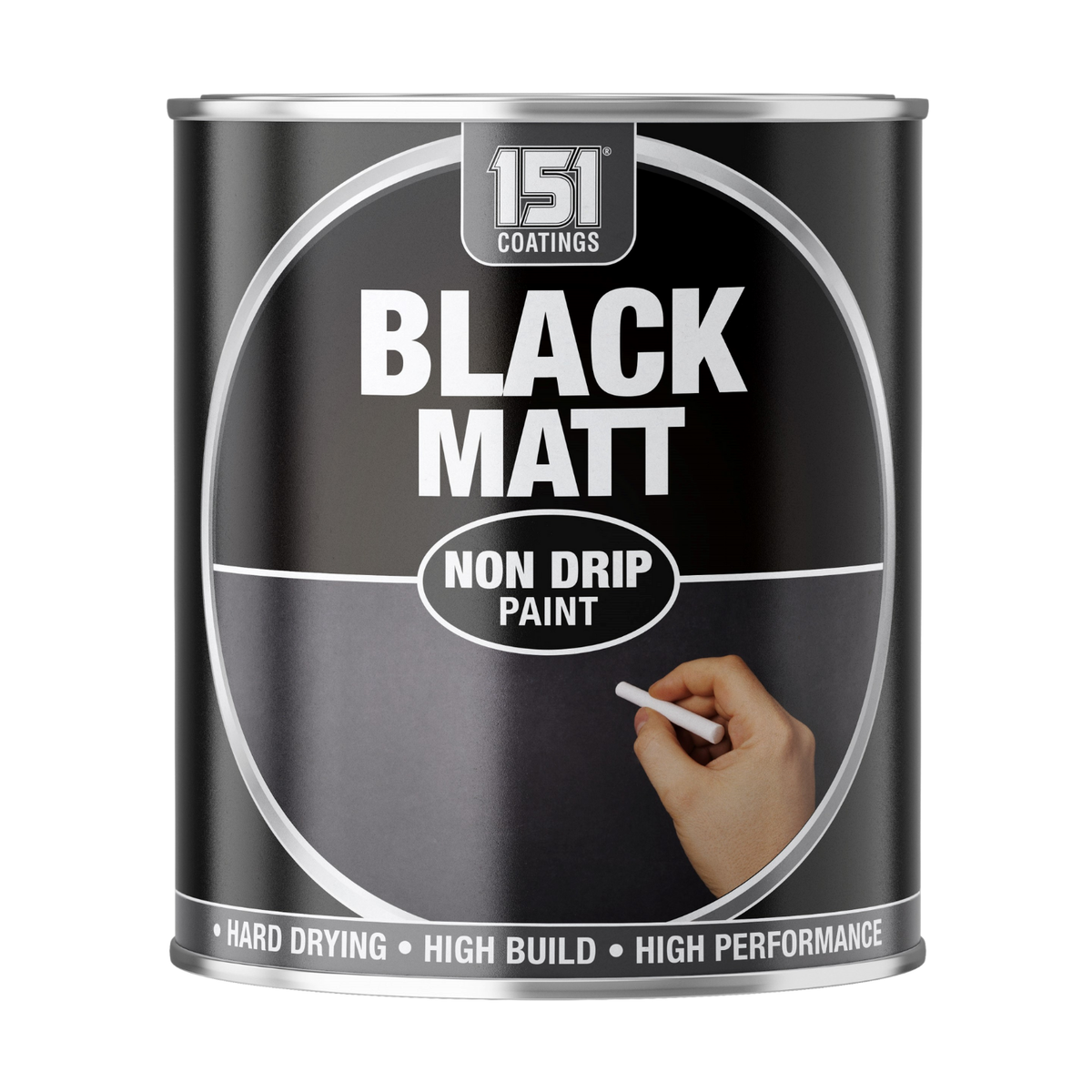 Black Matt Non-Drip Paint 300ml Tin | Interior & Exterior product image