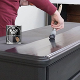 Black Matt Non-Drip Paint Interior Exterior Use 300ml Tin - Hard Drying, High Performance