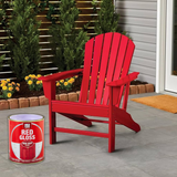 Red Gloss Non-Drip Paint Interior Exterior Use 300ml Tin - Hard Drying, High Performance