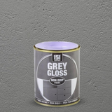 Grey Gloss Non-Drip Paint Interior Exterior Use 300ml Tin - Hard Drying, High Performance