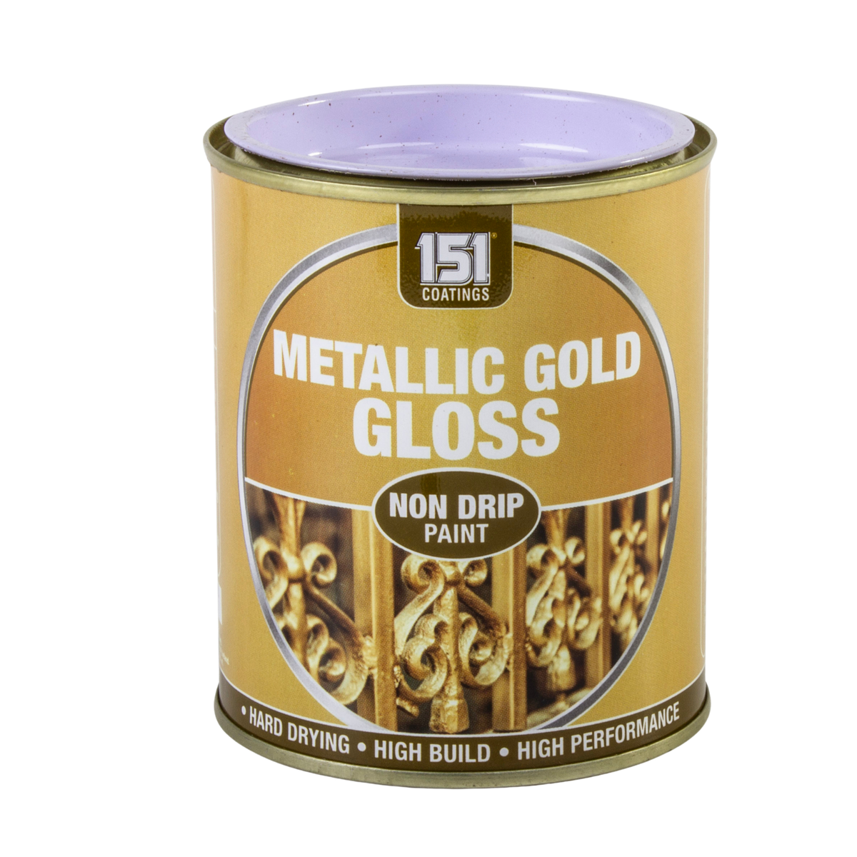 Metallic Gold Gloss Non-Drip Paint 300ml Tin | Interior & Exterior product image