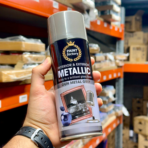 Gun Metal Grey Gloss Spray Paint 400ml | Metallic Finish product image