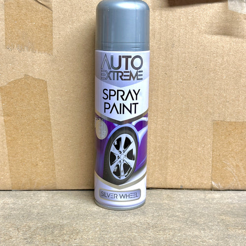 All Purpose Spray Paint Aerosol Auto Car Van Bike Matt Gloss Metal Plastic 250ML Colour: Silver Wheel / Pack Size: 1 Pack